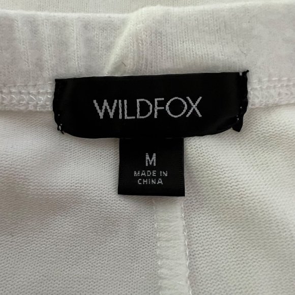 Wildfox Believe Rory Womens Jogger Pants Vanilla White Stars Soft size Medium - Picture 4 of 11
